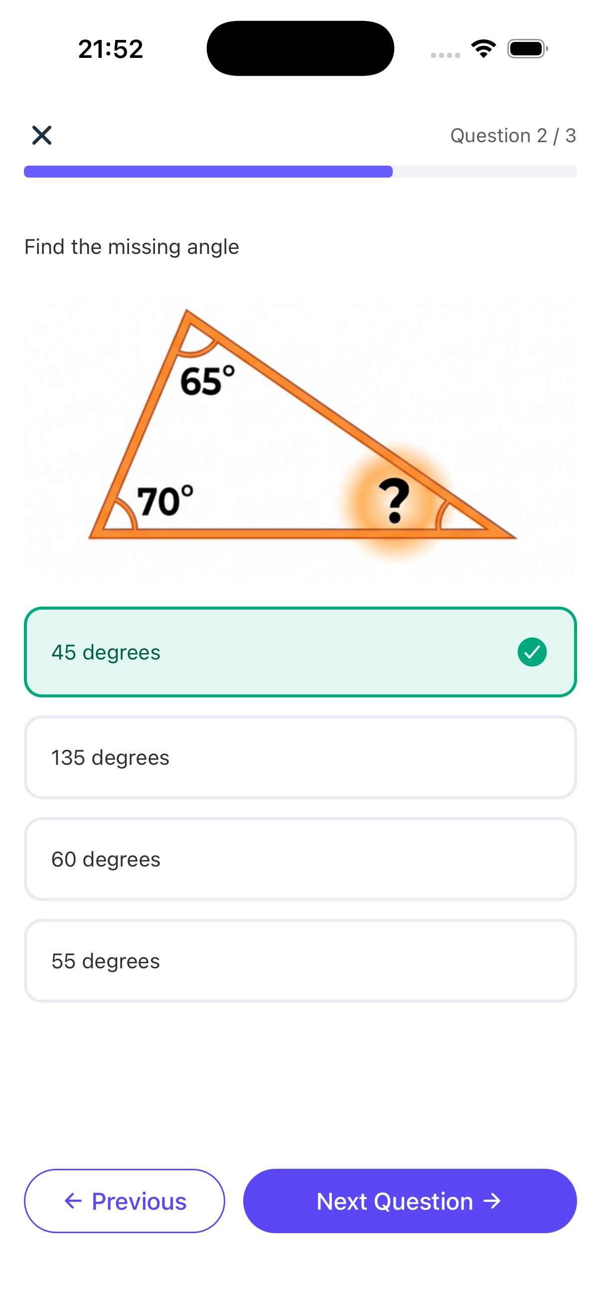 Multiple-choice quiz question